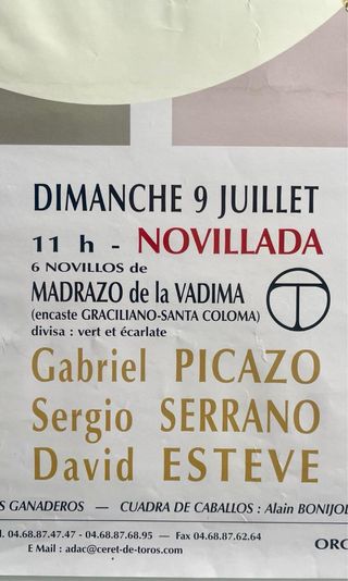 CARTEL DE TOROS DE CERET 2006
