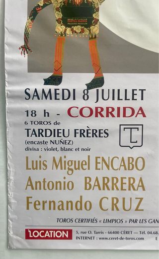 CARTEL DE TOROS DE CERET 2006