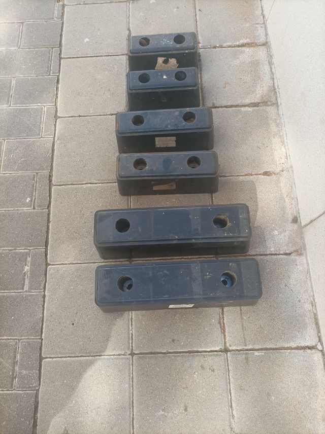 Taco de goma remolque camión