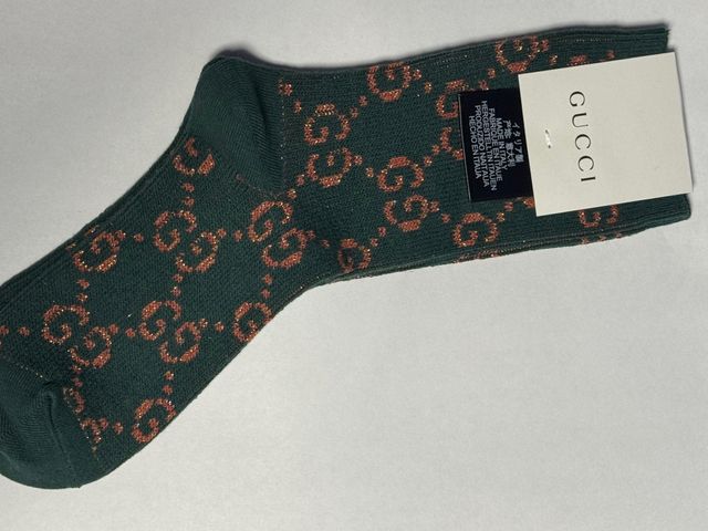 Calcetines Gucci Verde Talla Única GG