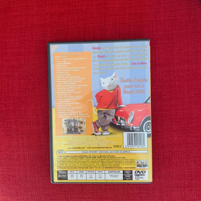 Stuart Little DVD Película Familiar Español