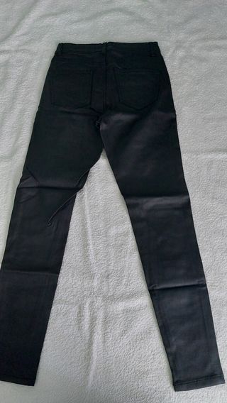 Pantalones negros mujer cremallera