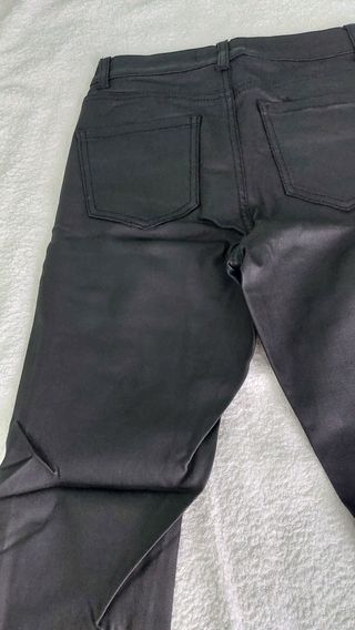 Pantalones negros mujer cremallera