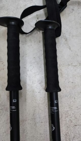 Bastones de trekking negros ajustables