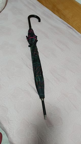 Paraguas Tous grande negro multicolor 