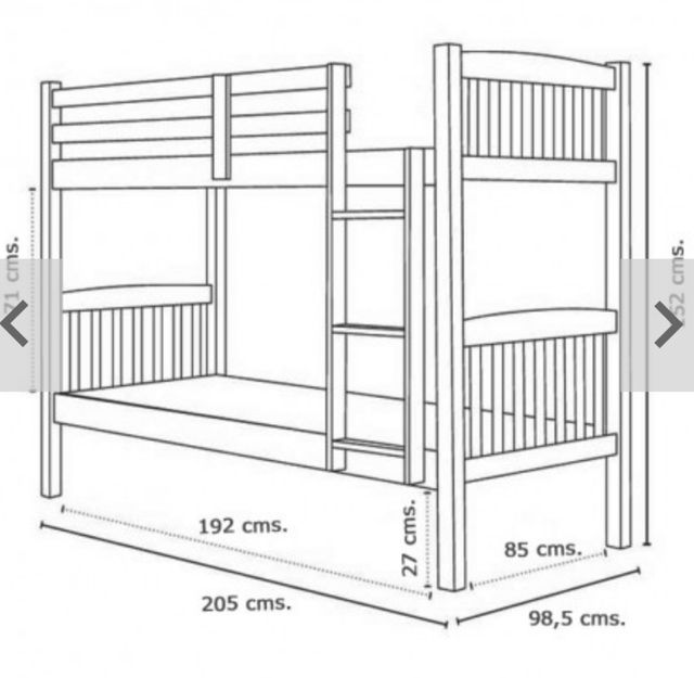 Literas de madera maciza o camas individuales.