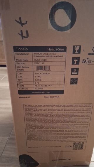 Silla Coche Bebé Lionelo Hugo I-Size Isofix