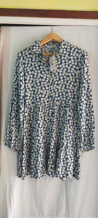 Vestido estampado flores Stradivarius Talla M