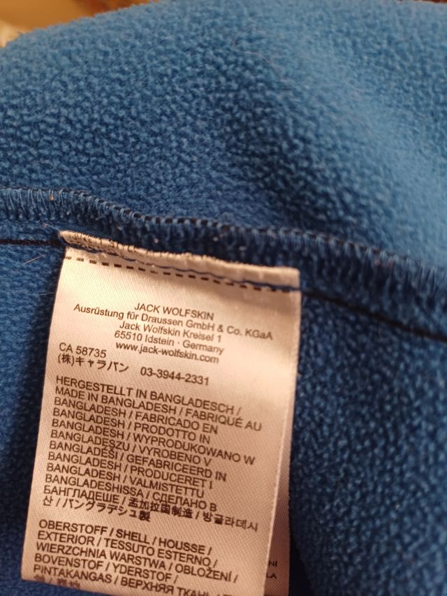 Chaqueta montaña Jack Wolfskin hombre azul