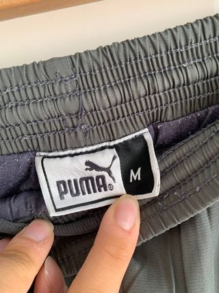 Pantalón chándal Puma gris y rojo hombre