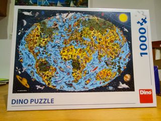 Puzzle Mapa del Mundo 1000 Piezas y set accesorios