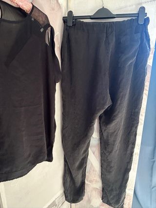Conjunto Samsoe Samsoe Top y Pantalón Seda Clu S M
