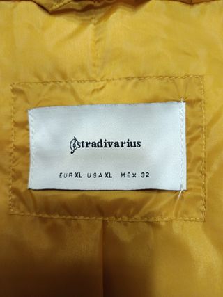 Abrigo ligero mujer amarillo solo usado una vez
