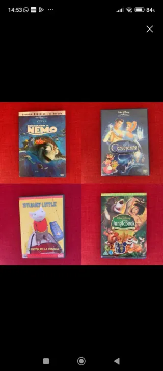 Lote  4 Películas Infantiles DVD