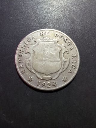 Costa Rica 25 céntimos 1924 Plata