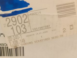 Toner Samsung SCX-4216D3 Nero