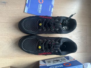 Zapatos Sparco Practice Talla 42 Negros Rojos