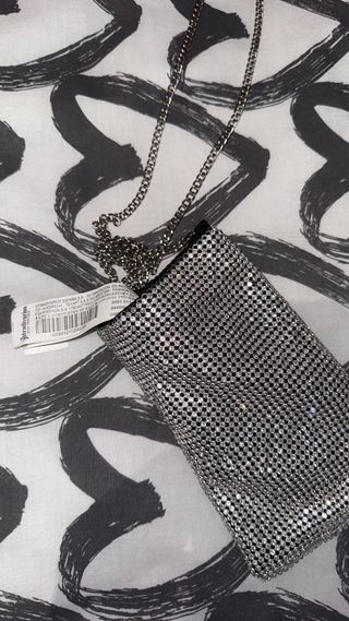 Bolso de lentejuelas plateado