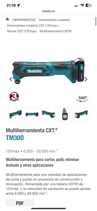 Lote herramientas Makita 12v BL