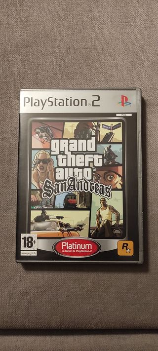GTA. Grand Theft Auto: San Andreas PS2 Platinum.
