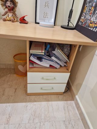 Escritorio juvenil con cajones y puerta