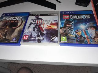 Lote Videojuegos PS4/PS3: Far Cry Battlefield LEGO