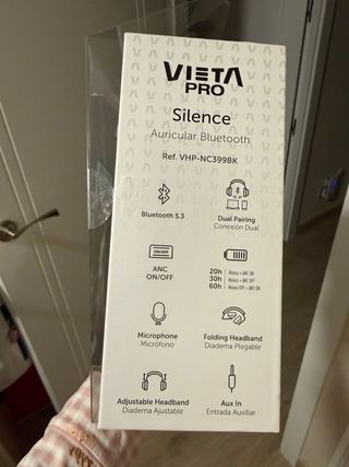 Auriculares Bluetooth Vieta Pro Silence Negros