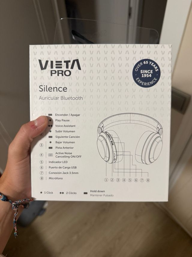 Auriculares Bluetooth Vieta Pro Silence Negros