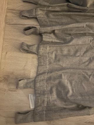 Cortinas IKEA Lenda Grises 2uds + Barra + Soporte 