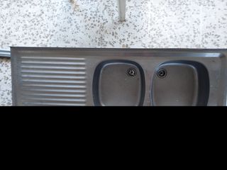 Fregadero doble seno,,acero inoxidable, 50 x 1"35 