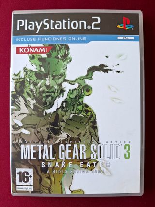 🇪🇸 METAL GEAR SOLID 3 PS2 PAL ESPAÑA COMPLETO