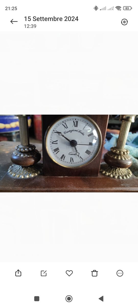 Orologio da tavolo stile vintage