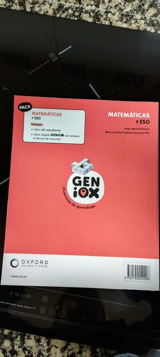 Matemáticas 1º ESO. Libro del estudiante. GENiO...