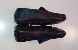 Mocasines de piel negros