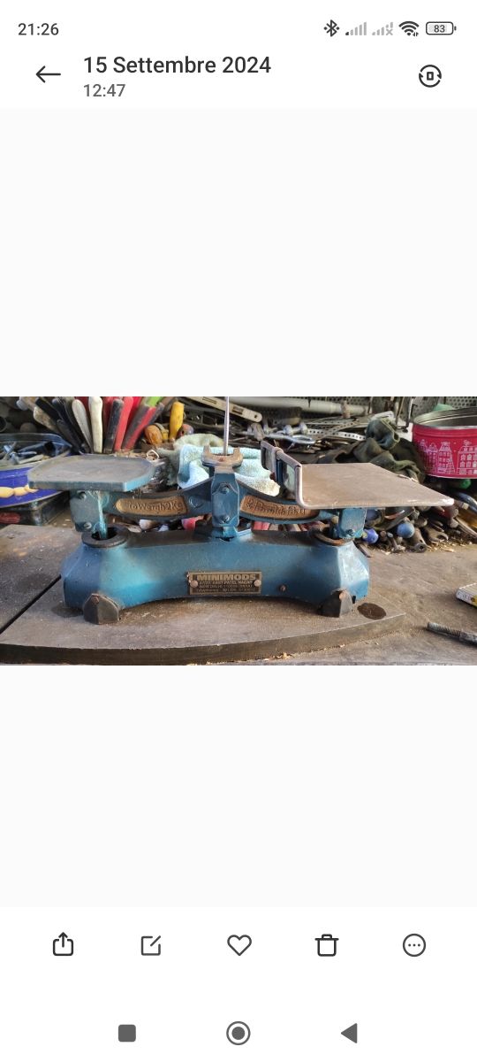 Bilancia vintage a piatti