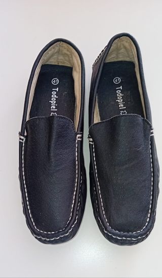 Mocasines Todopiel Piel Negra Talla 41 unisex
