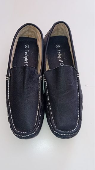 Mocasines Todopiel Piel Negra Talla 41 unisex