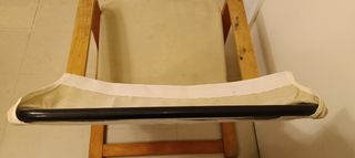Sillón hamaca Ikea madera beige