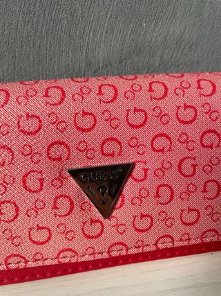 Portafoglio Guess Rosa Monogram