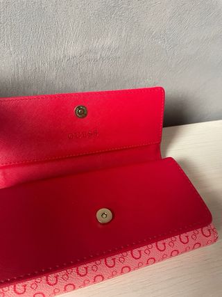 Portafoglio Guess Rosa Monogram