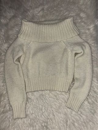 Jersey hombros descubiertos ajustado a la cintura