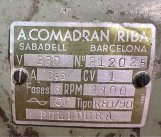 Pulidora Industrial A. Comadran Riba