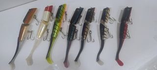 Lote señuelos pesca articulados