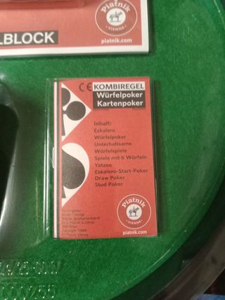 Piatnik Spielblock Eskalero Würfelpoker