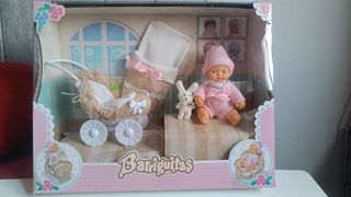 Barriguitas Cochecito Muñeca Rosa