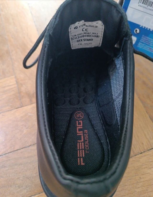 Zapatos de trabajo negros Gore-tex