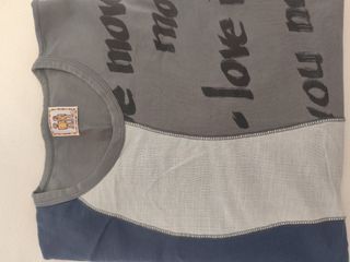 Camiseta Desigual Hombre Gris y Azul