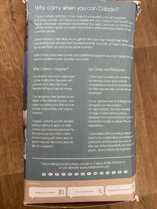 Close Caboo Carrier + Cotone Organico