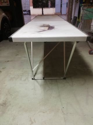 Mesa de camping plegable triple