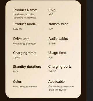 Auriculares Bluetooth Heavy Bass-100